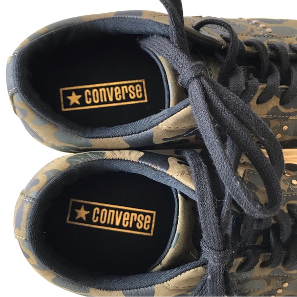 Converse All Star Chuck Taylor Camo Leather Unisex Sneakers Men’s 5 Women’s 7 - Picture 9 of 13